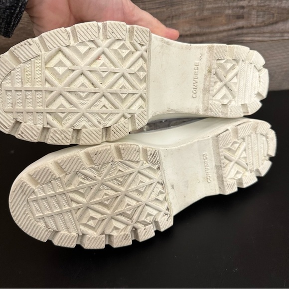 Converse CT All Star Hi Watermarks Silver Canvas Women's Platform Lugged size 8 - Picture 8 of 10